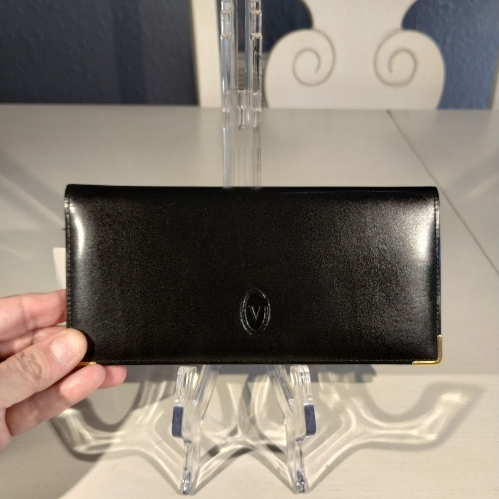 Authentic Brand New With Tags Black Gianni Valentino Wallet with COA